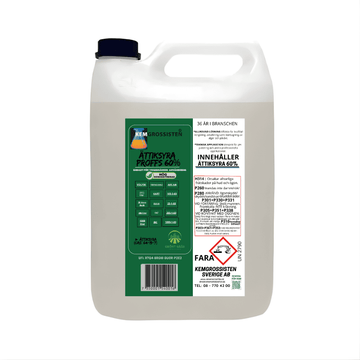 Ättiksyra PROFFS 60 % - KEMGROSSISTEN