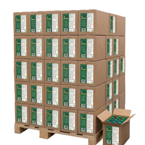 Saneringsvätska Toalett - Toakem BLÅ 12x1L Halvpall/Helpall
