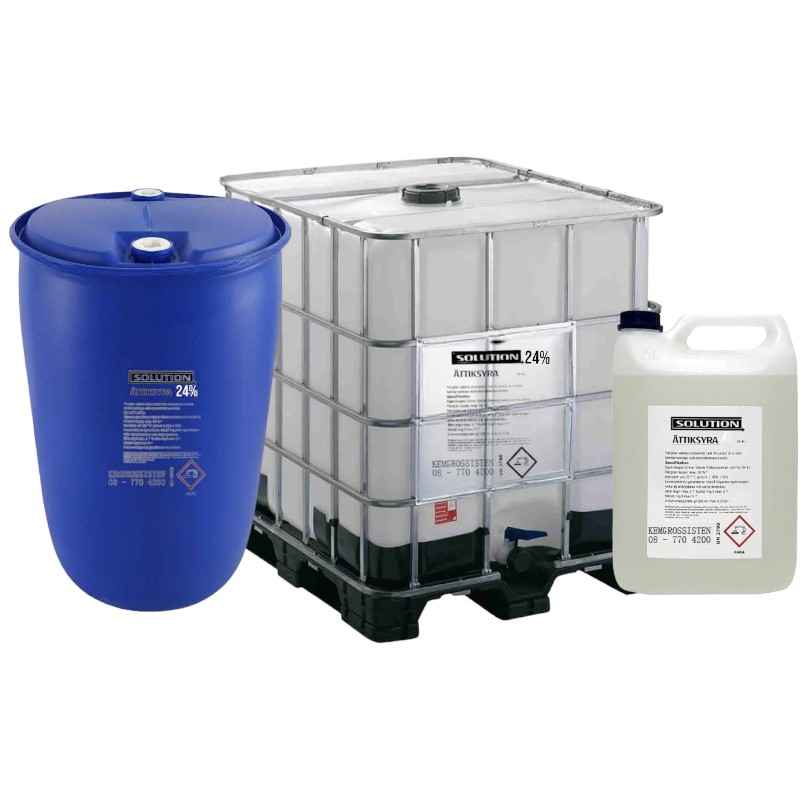 Ogräsättika för Proffs Kraftfull Ättiksyra 24% & 60%