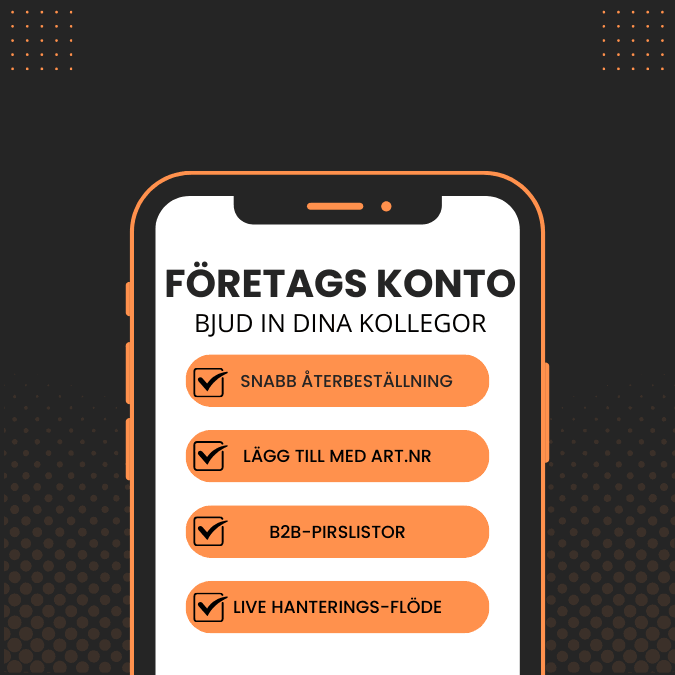 Registrera b2b konto